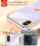 LeYi for iPhone-Xs-Case: for iPhone-X-Case with Screen Protector [2 Pack] + Full Camera Lens Protection, Love Heart PlatingCute Luxury Soft TPU Shockproof Cover