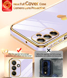 LeYi for Galaxy A15-5G Phone Case: with Tempered Glass Screen Protector [2 Pcs]+ Full Camera Lens Protection, Love Heart Plating Girly Women Luxury Shockproof
