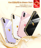 LeYi for iPhone-Xs-Case: for iPhone-X-Case with Screen Protector [2 Pack] + Full Camera Lens Protection, Love Heart PlatingCute Luxury Soft TPU Shockproof Cover