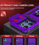 LeYi for Moto G-Power 2025 Case/Moto G-Power 2026 Case: with Slide Camera Cover and Screen Protector, Rugged Shockproof Cell Cover Magnetic Ring Stand Funda para Motorola G Power 2026/2025