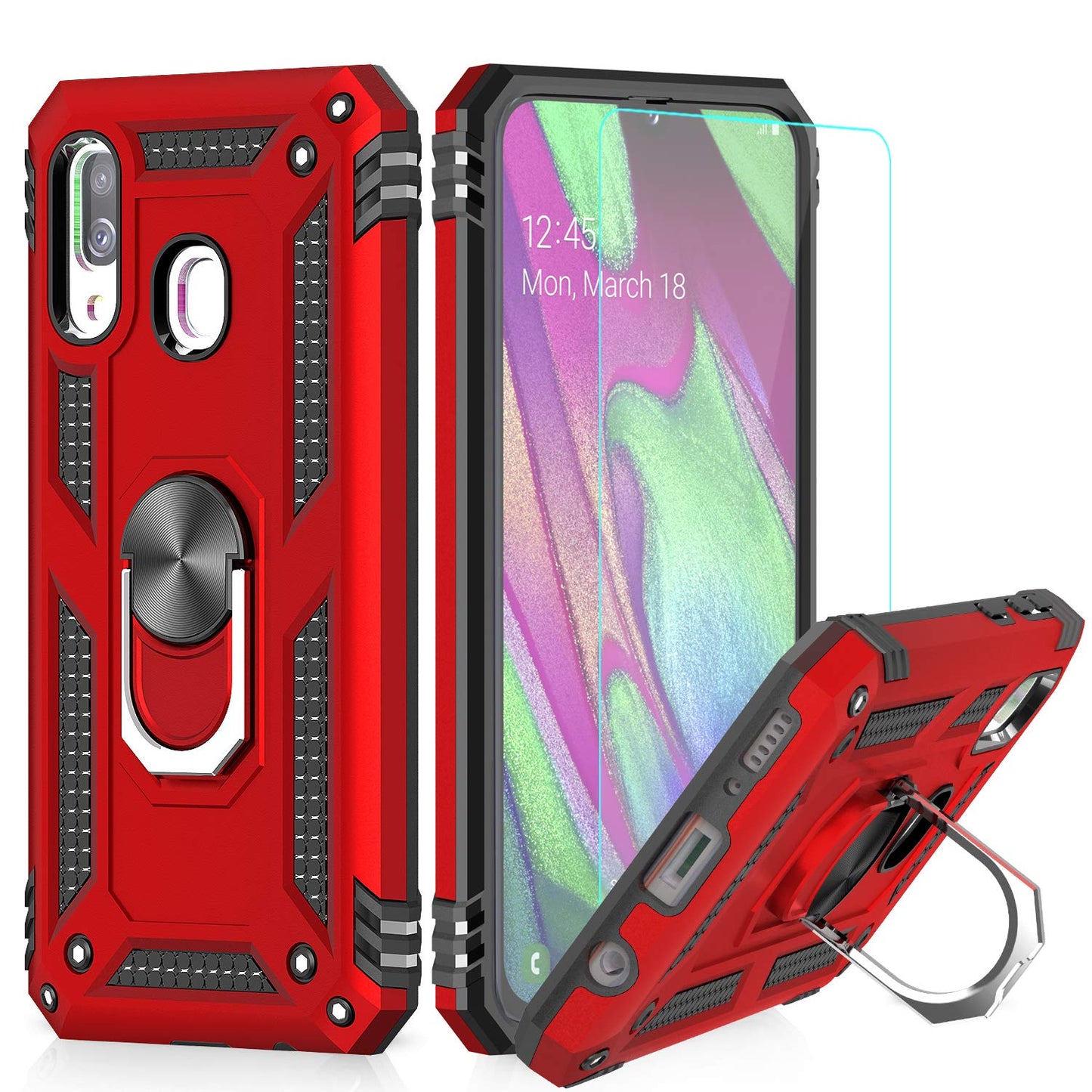 #color_GalaxyA40Casejs Red