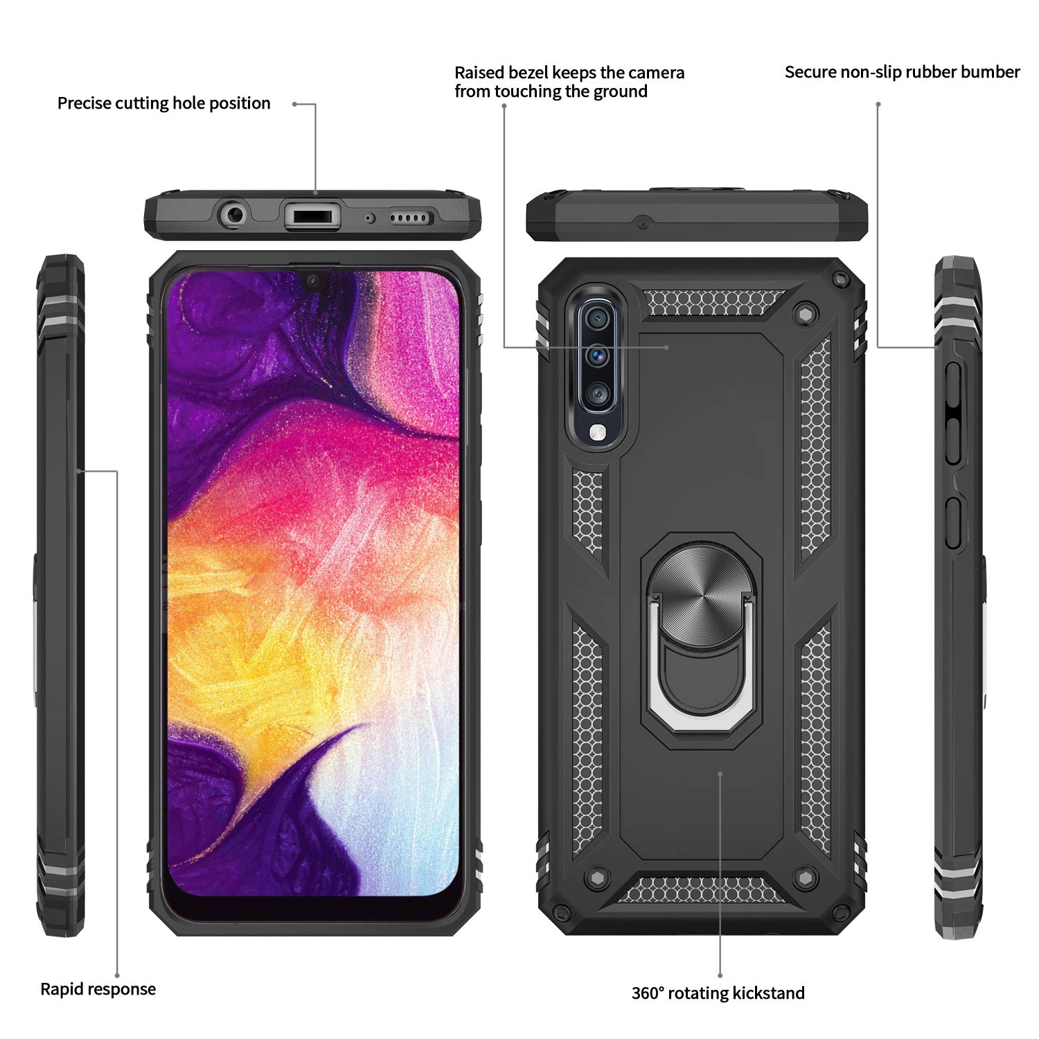 #color_GalaxyA70A70SCase Black