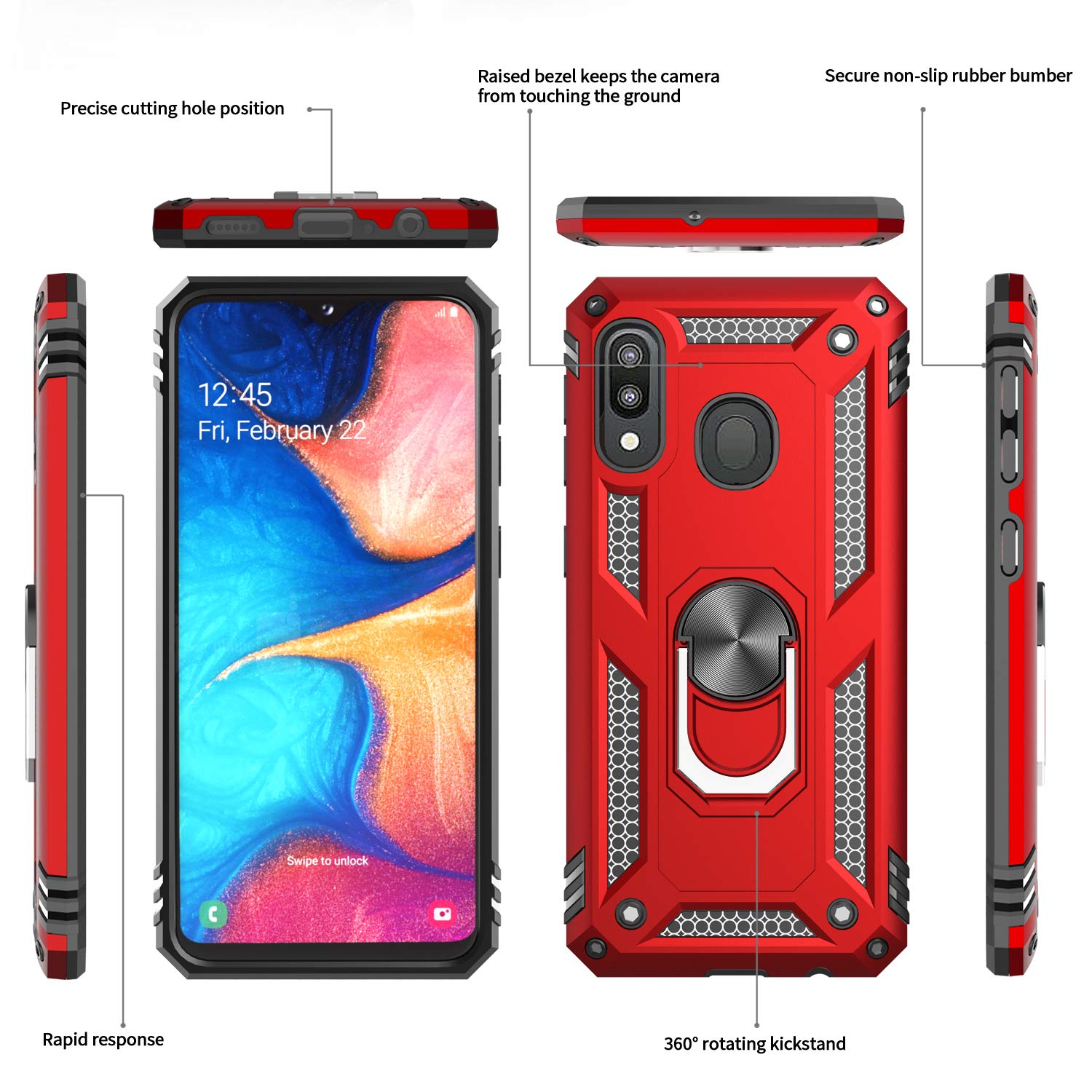 #color_SamsungGalaxyM20Case Red