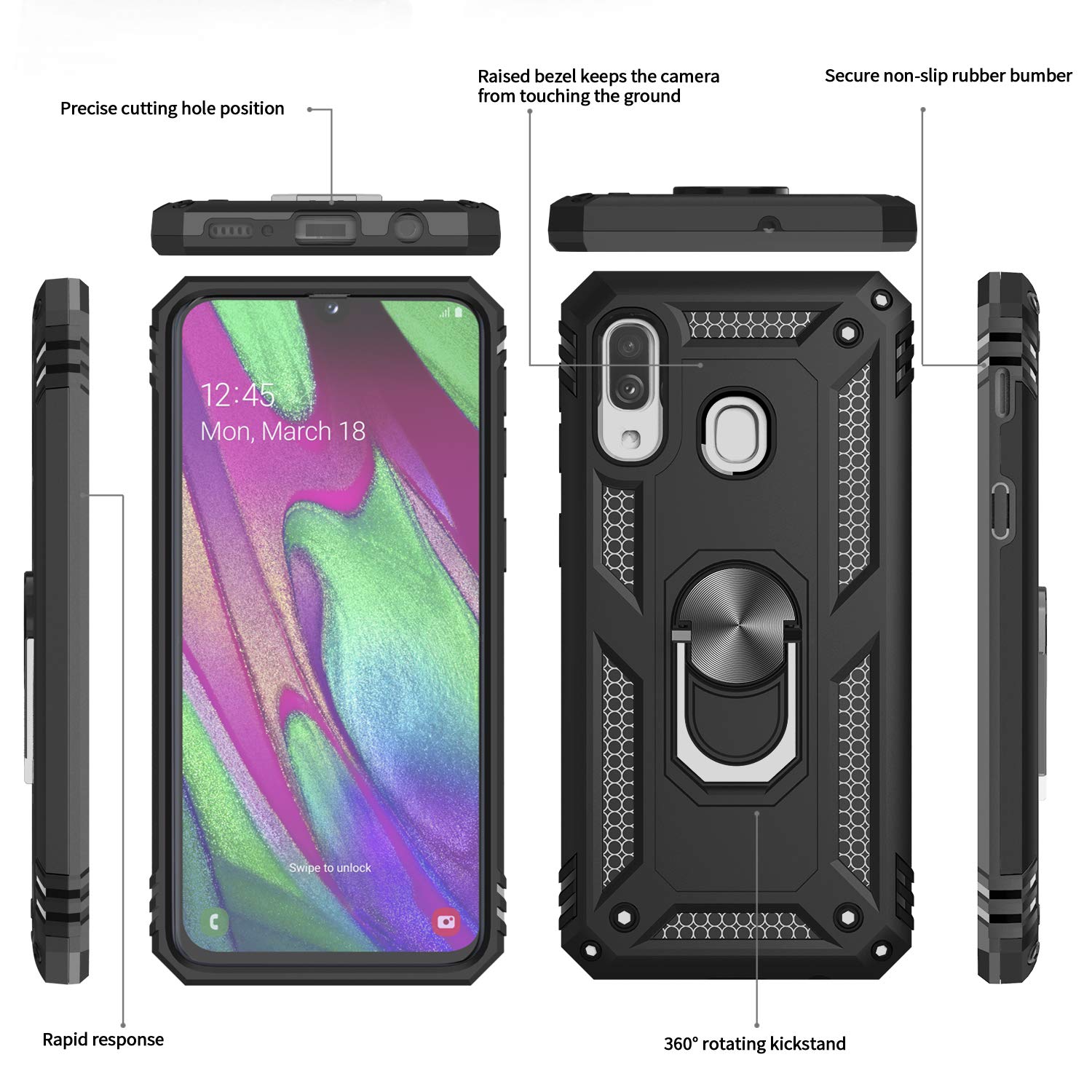 #color_GalaxyA40Casejs Black