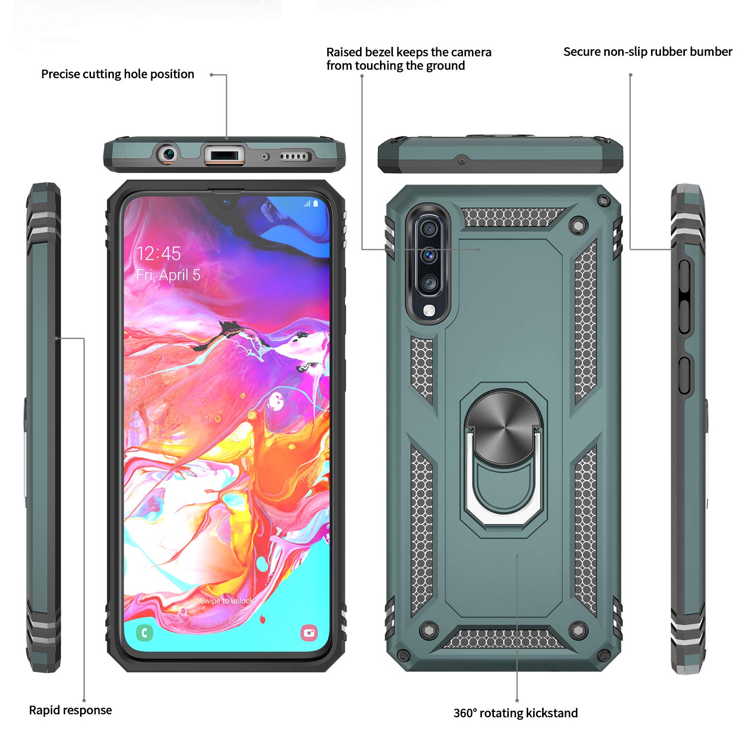 #color_GalaxyA70A70SCase Green
