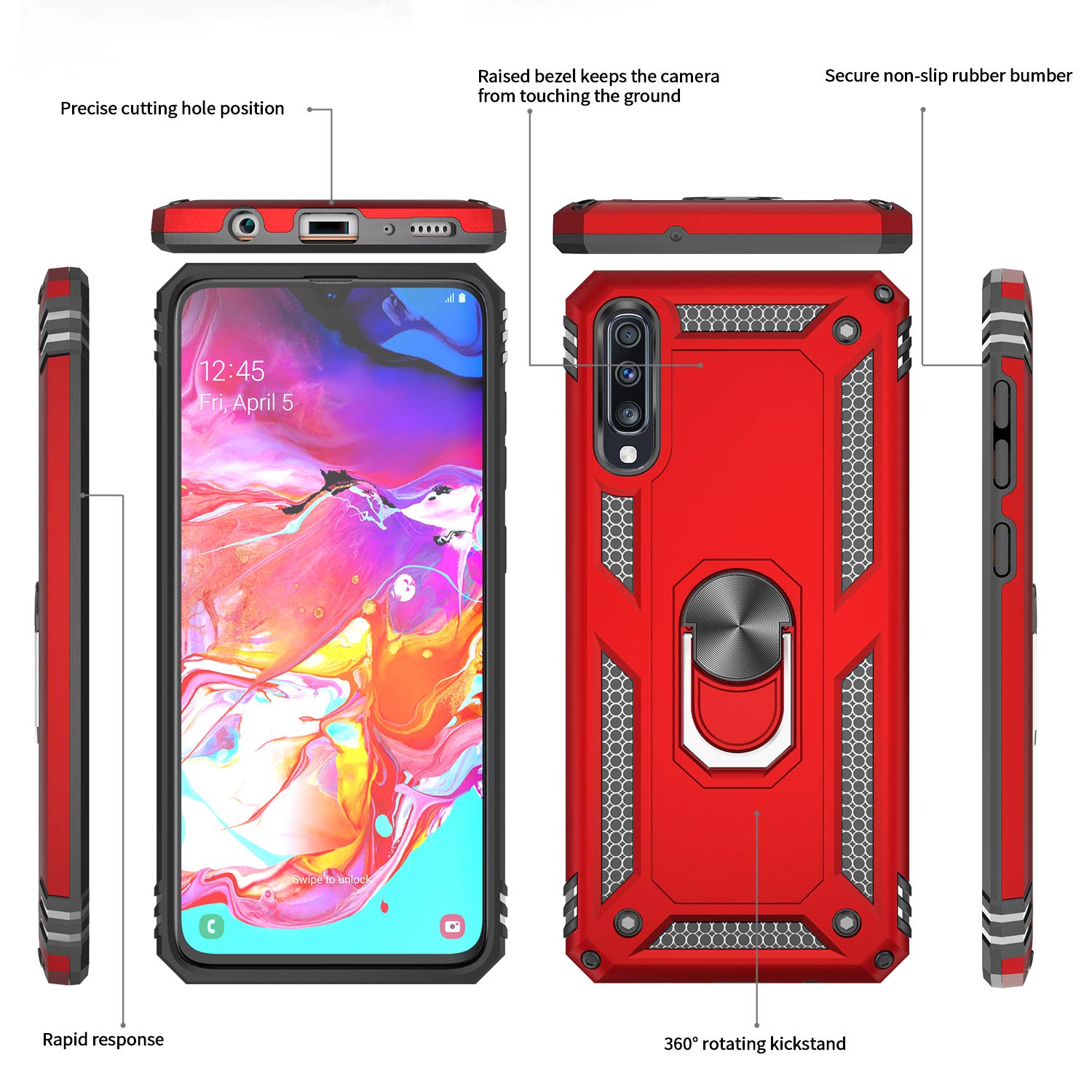 #color_GalaxyA70A70SCase Red