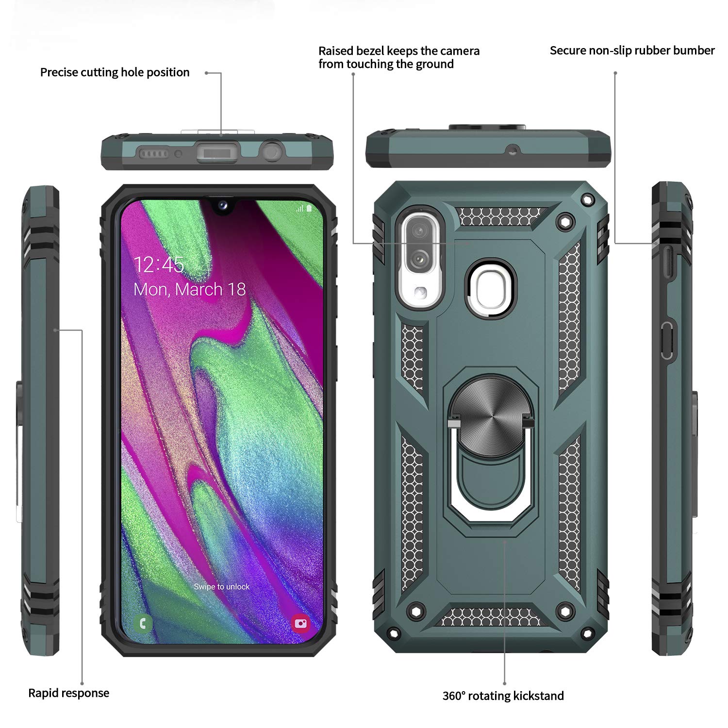 #color_GalaxyA40Casejs Green