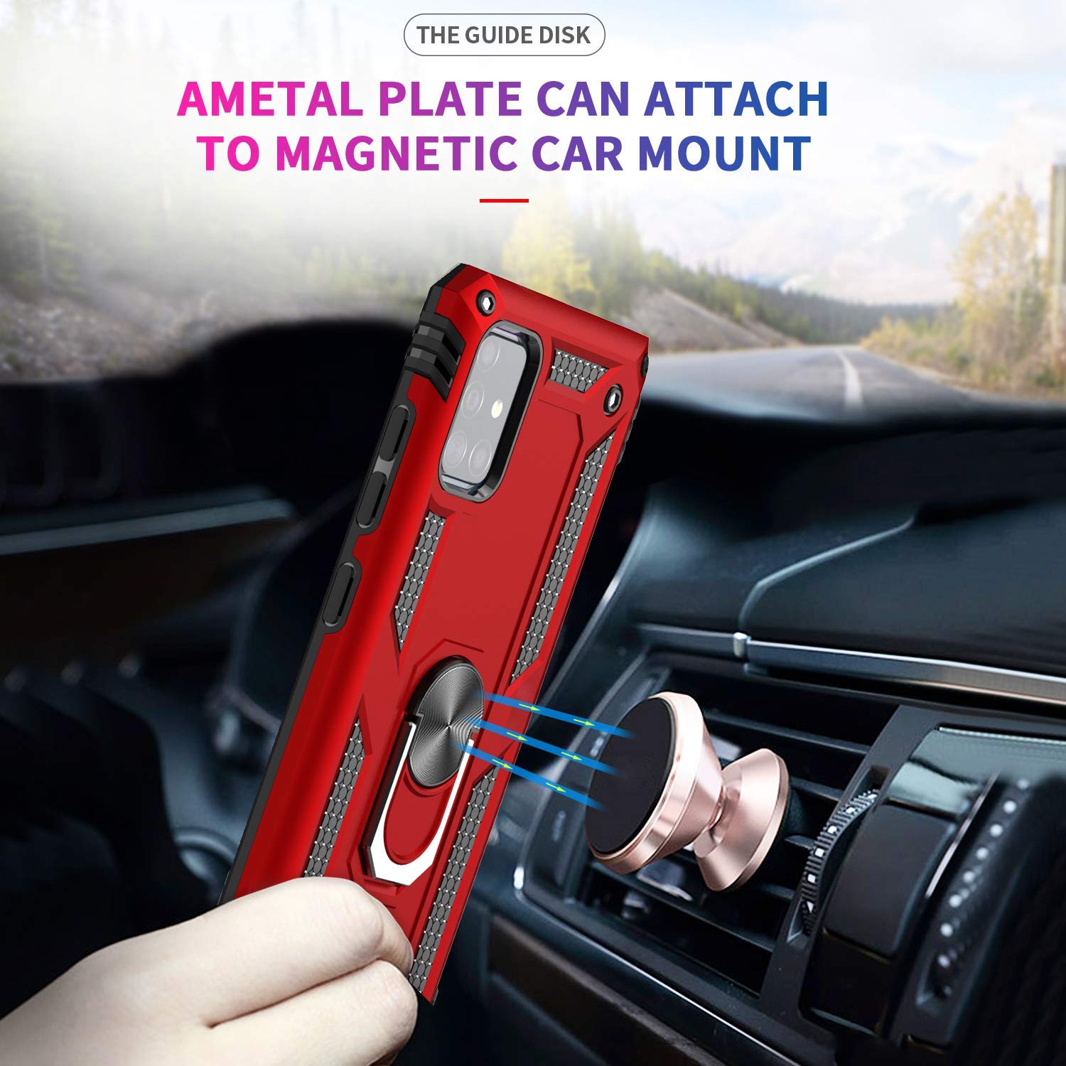 #color_GalaxyA51Case Red