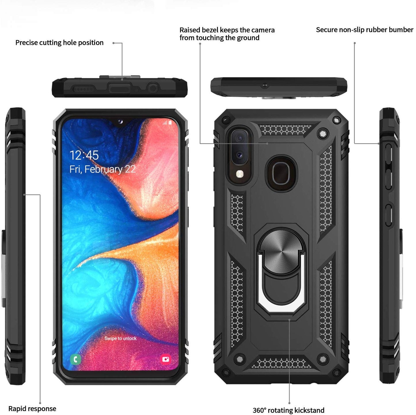 #color_GalaxyA20A30Cases Black
