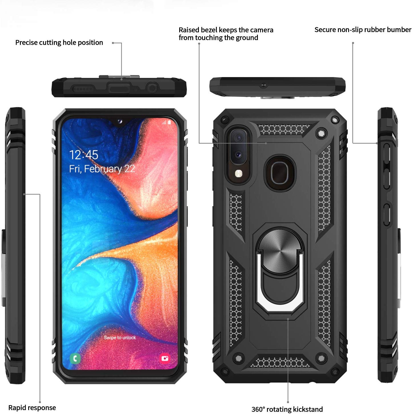 #color_GalaxyA20A30Cases Black