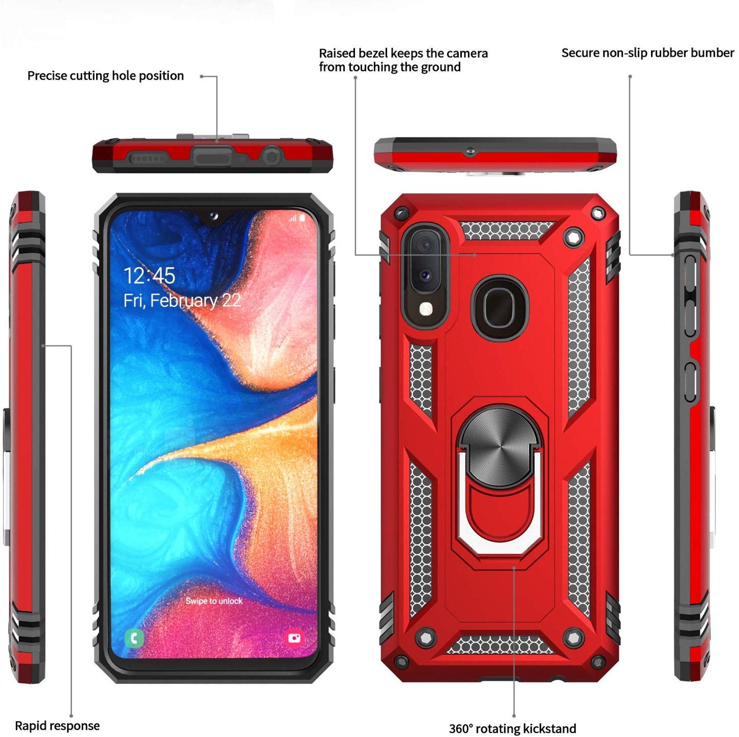 #color_GalaxyA20A30Cases Red