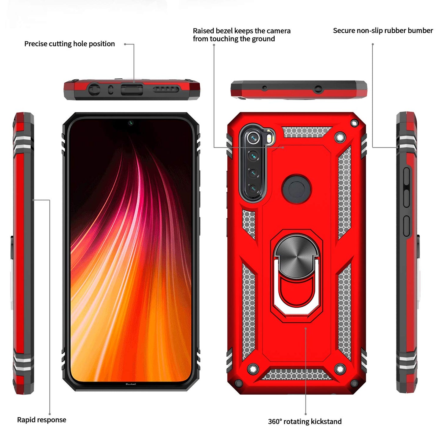 #color_RedmiNote8Case Red