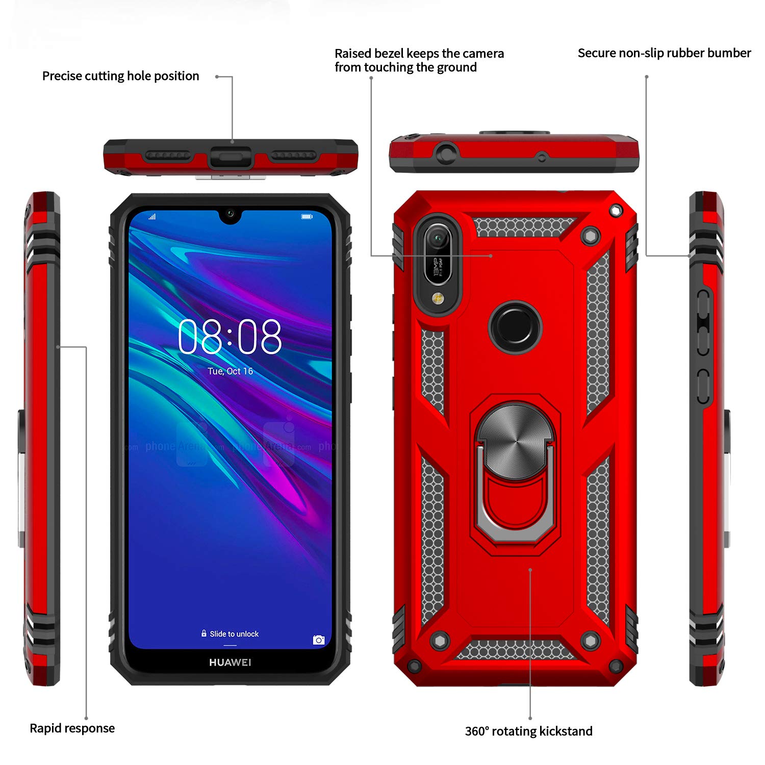 #color_HuaweiY62019Case Red