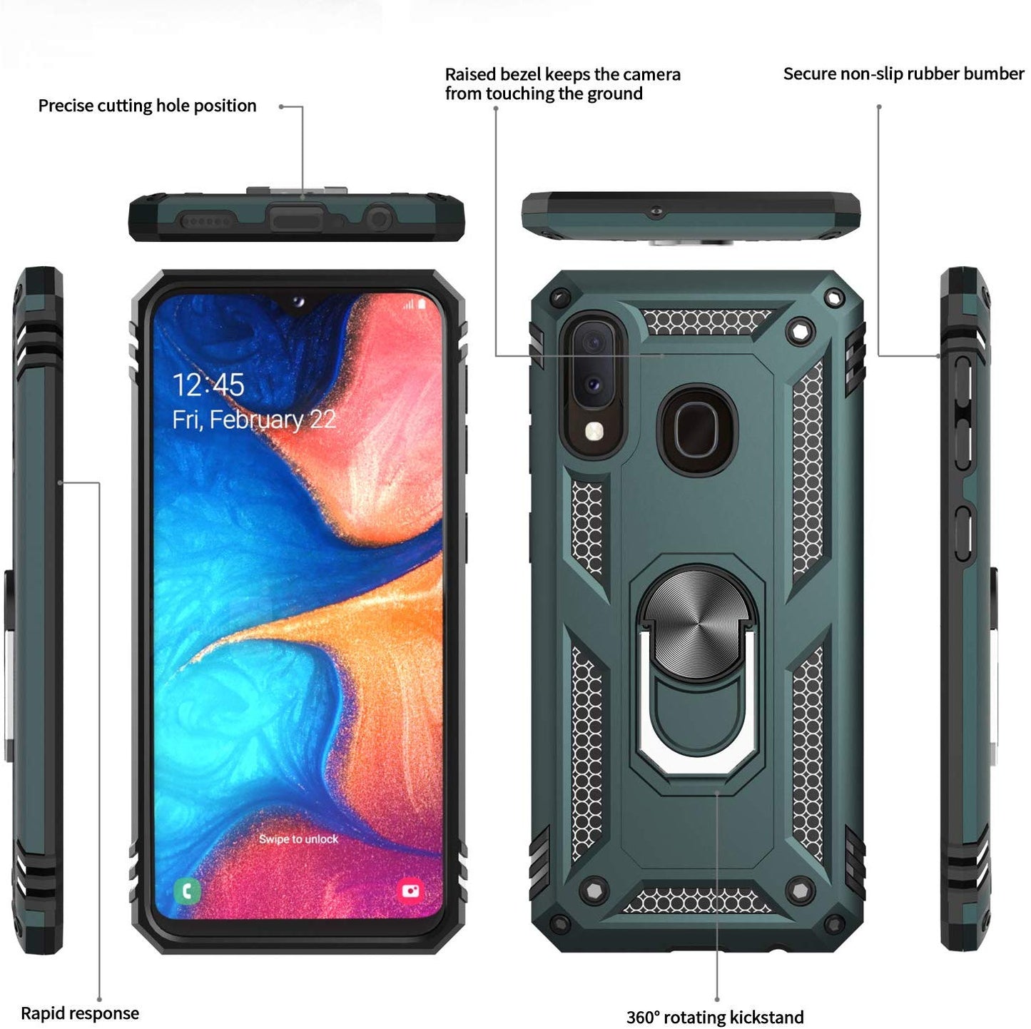 #color_GalaxyA20A30Cases Green