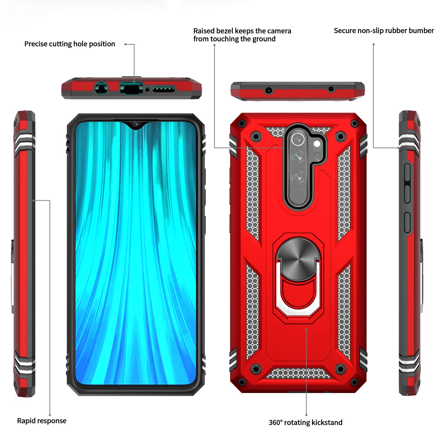 #color_RedmiNote8ProCase Red