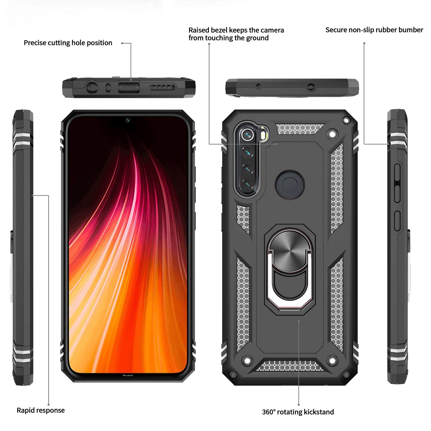 #color_RedmiNote8Case Black