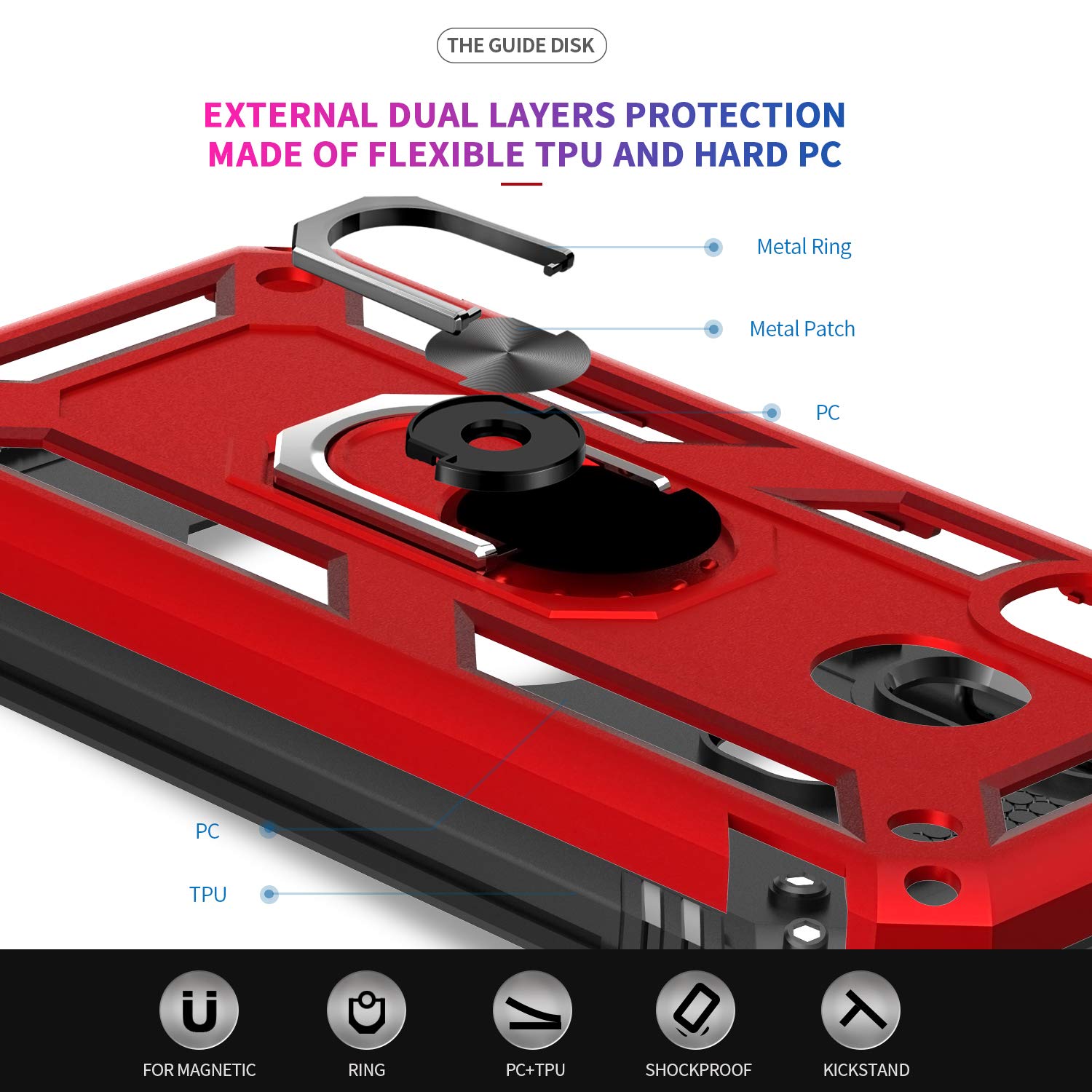 #color_GalaxyA40Casejs Red