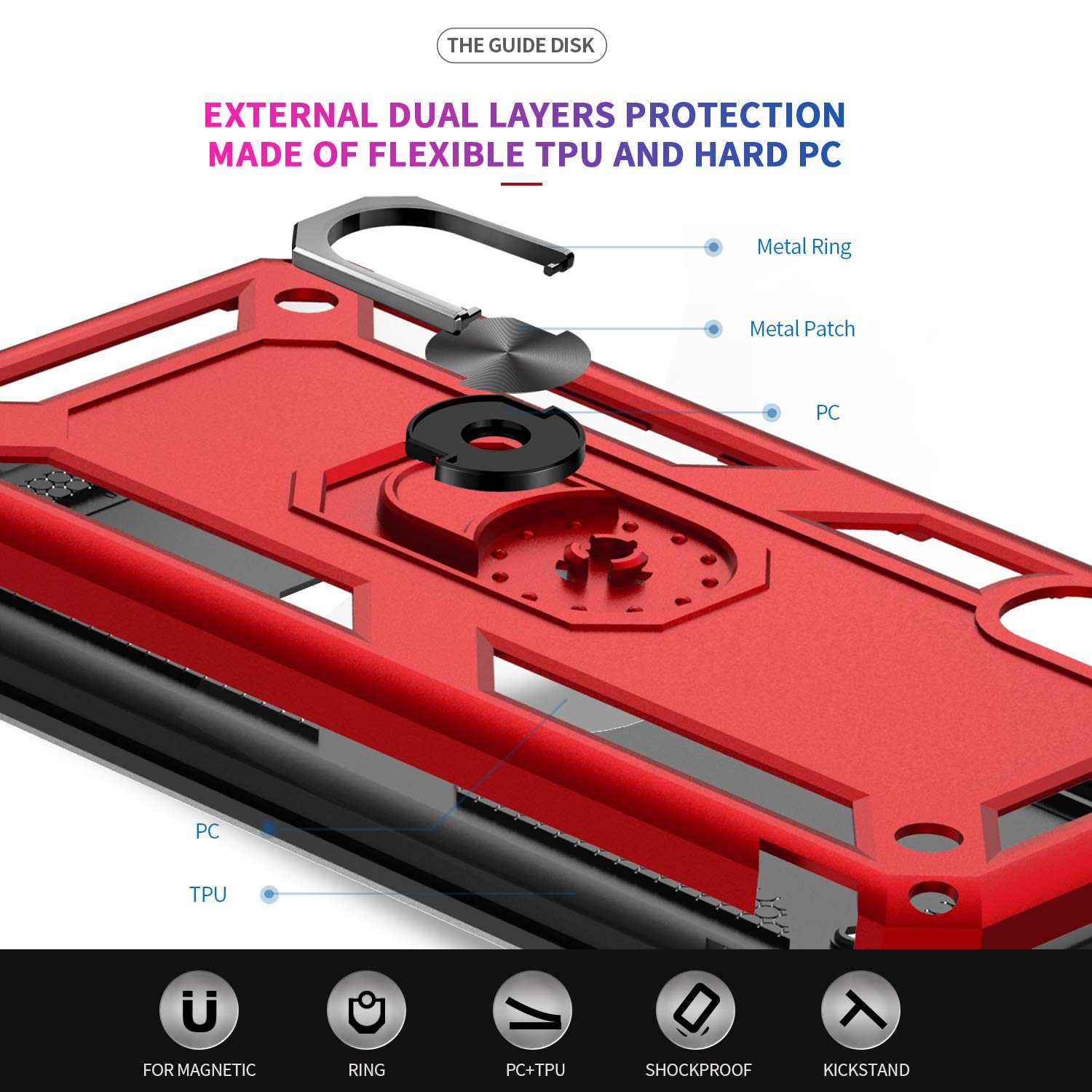 #color_GalaxyA70A70SCase Red