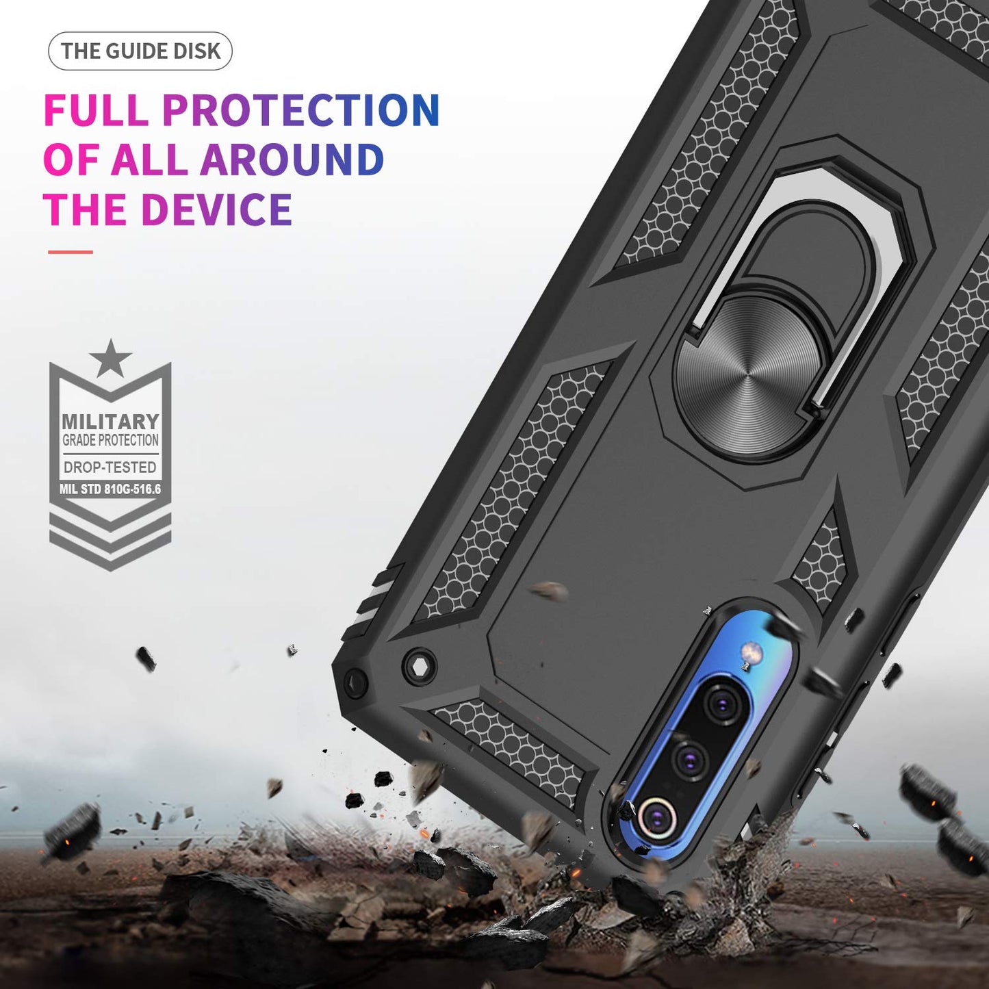 #color_xiaomimi9case Black
