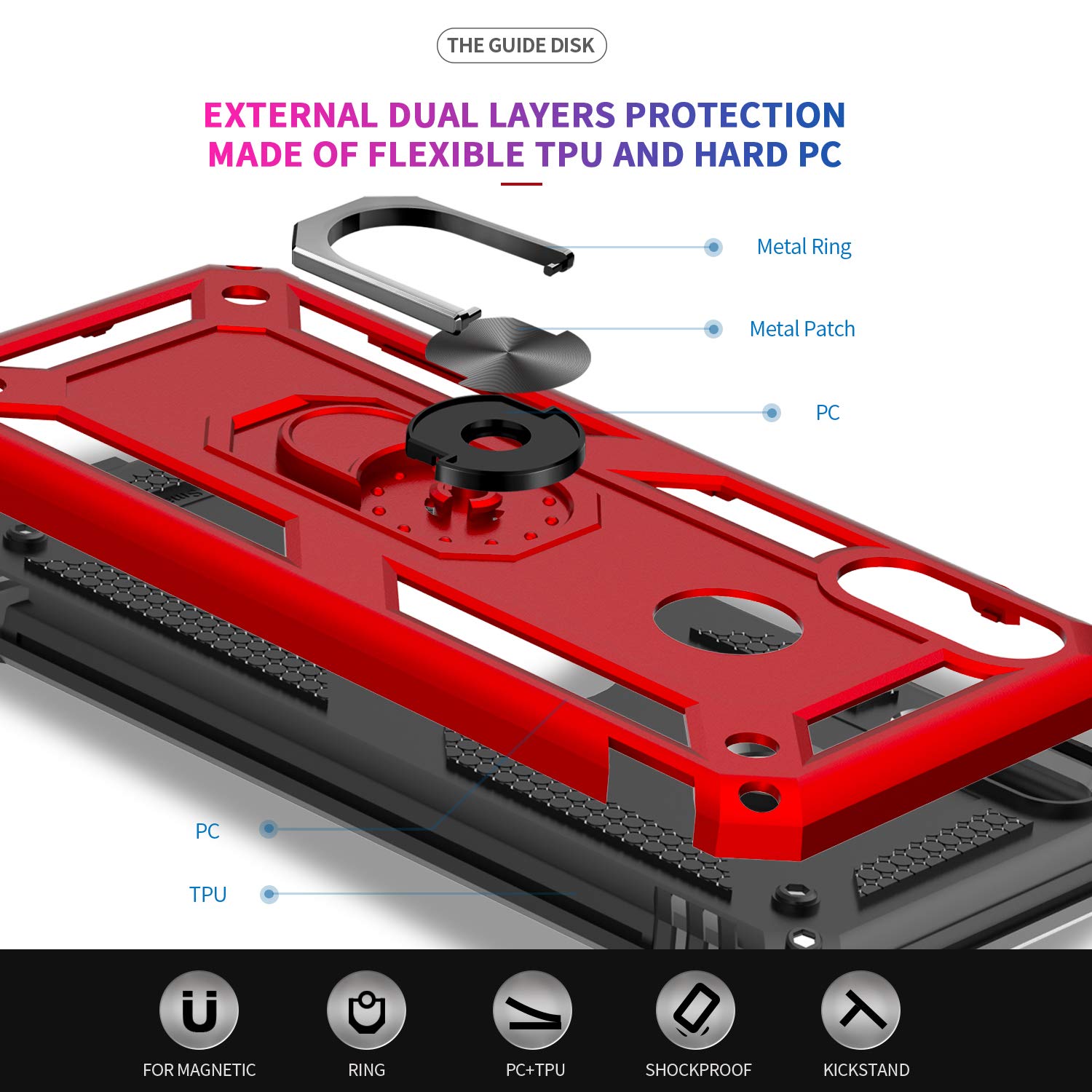 #color_HuaweiY62019Case Red