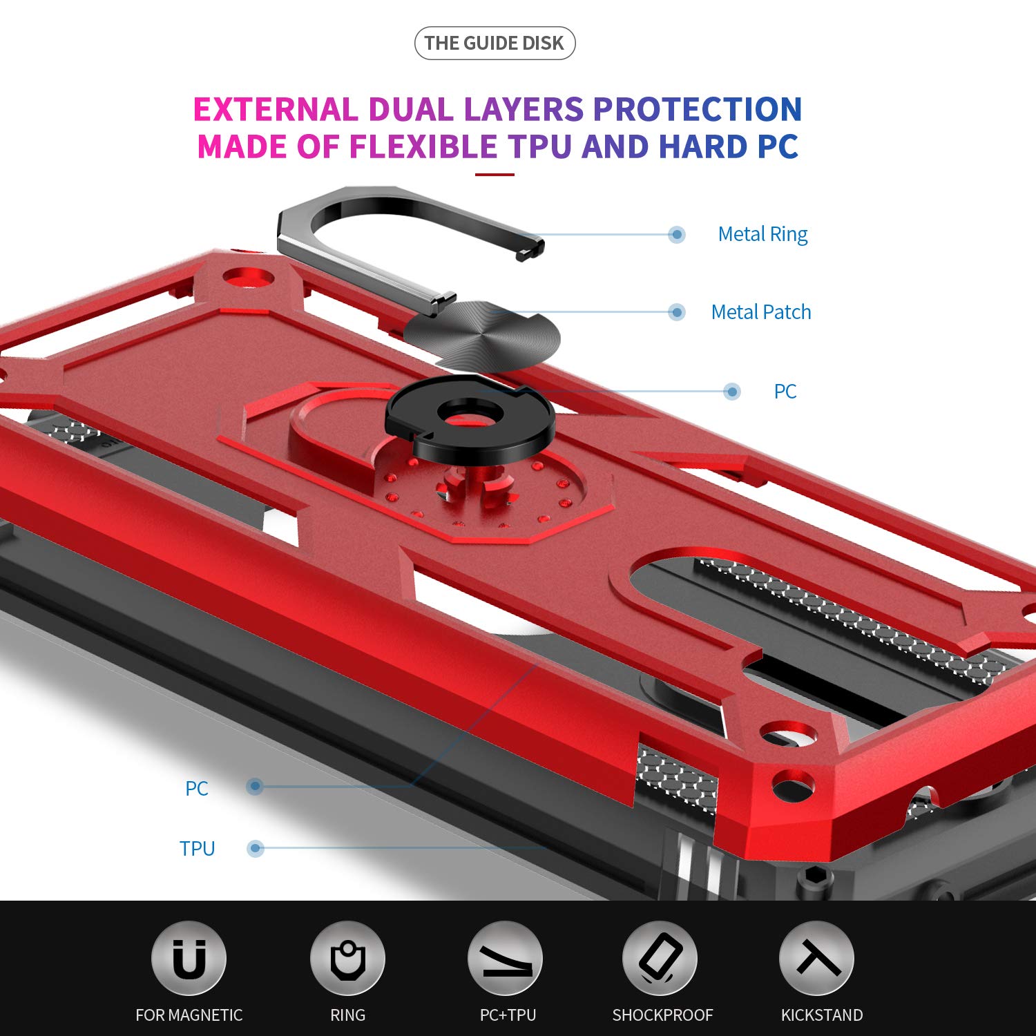 #color_RedmiNote8ProCase Red