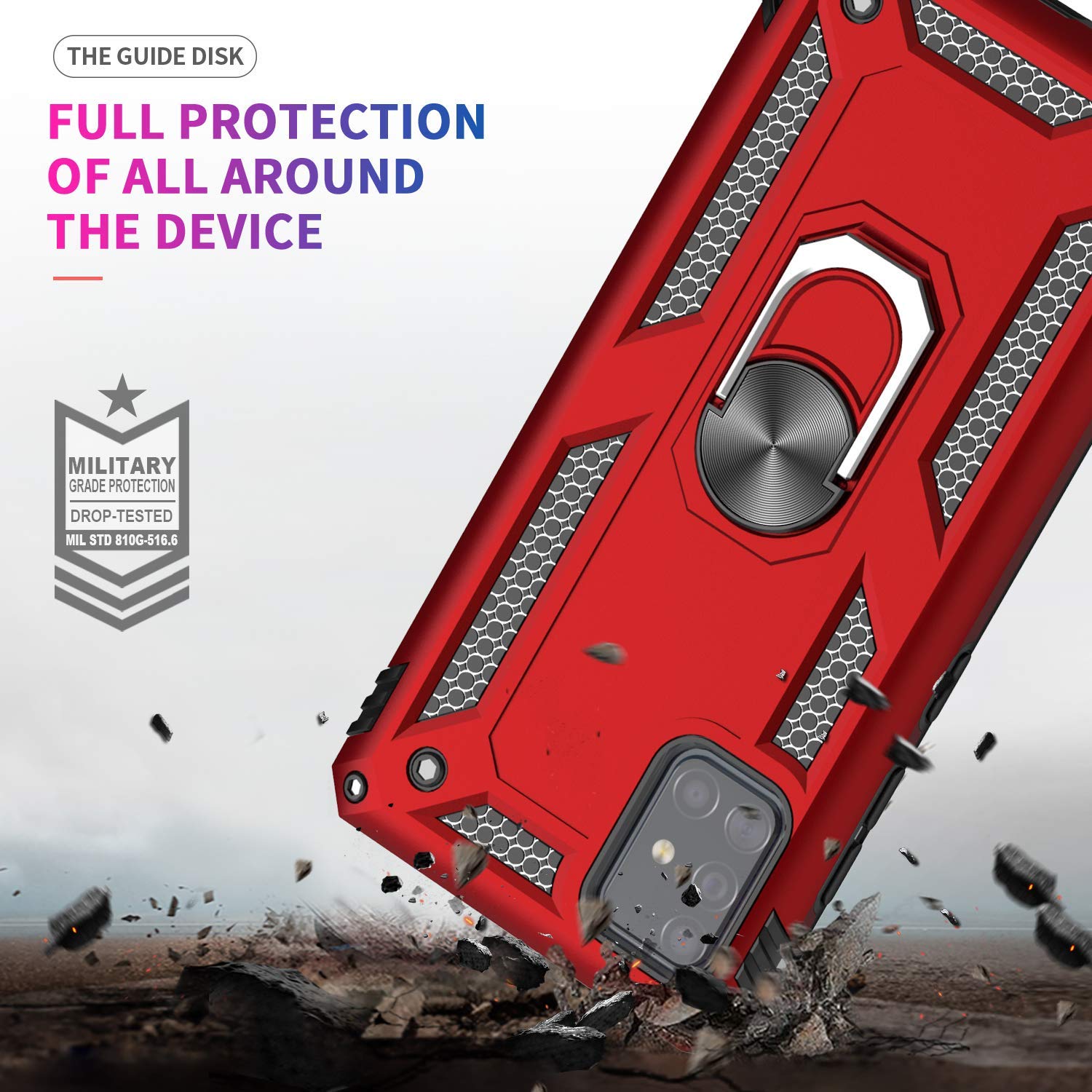 #color_GalaxyA51Case Red